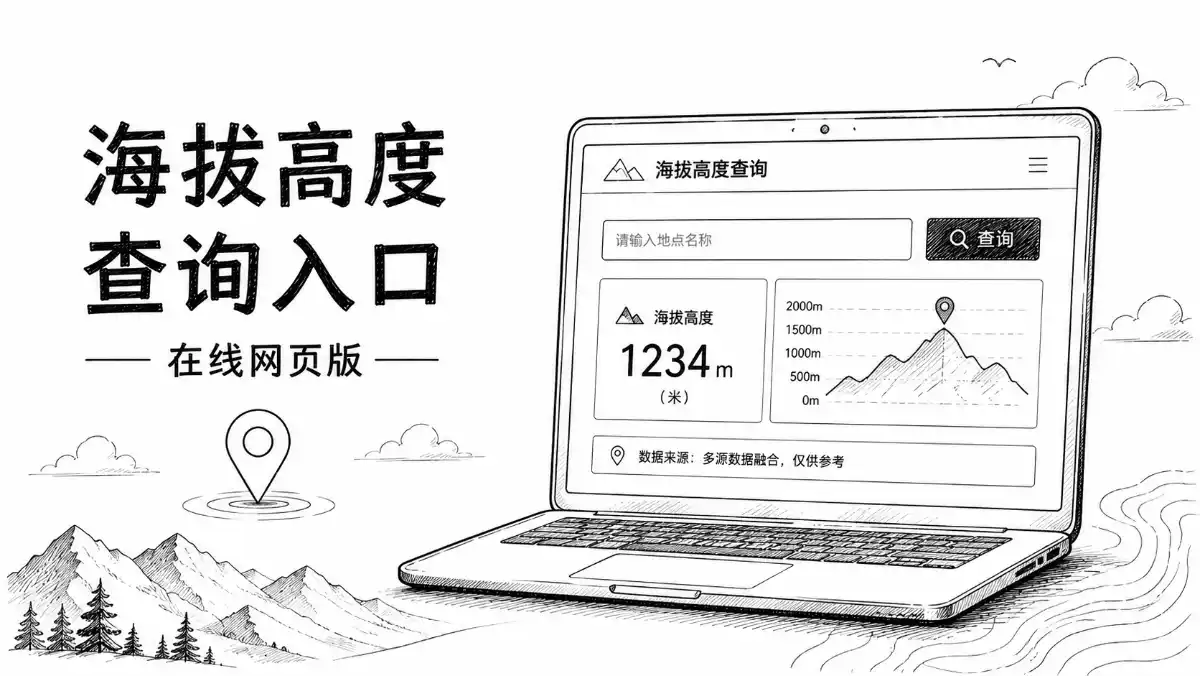 海拔高度查询入口在线网页版